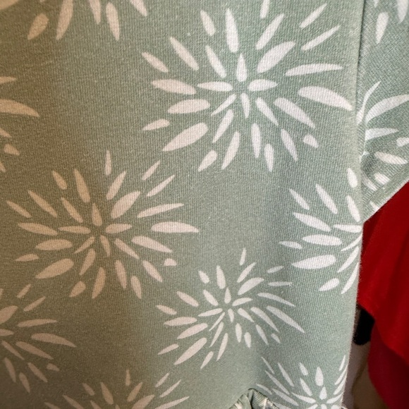 Charming Mint Green Floral Kids Dress Size 4 - Picture 2 of 5